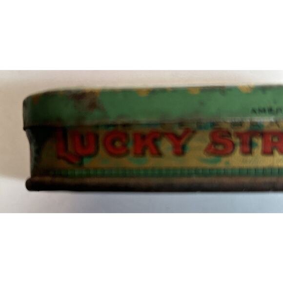 Vintage 1920s Lucky Strike Cigarette Tin Box R A Patterson Tobacco Co XX - Picture 7 of 16